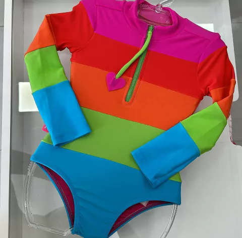 Maio Body Rosa Choque Siti Kids