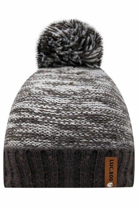 GORRO EM TRICOT CINZA LUCBOO