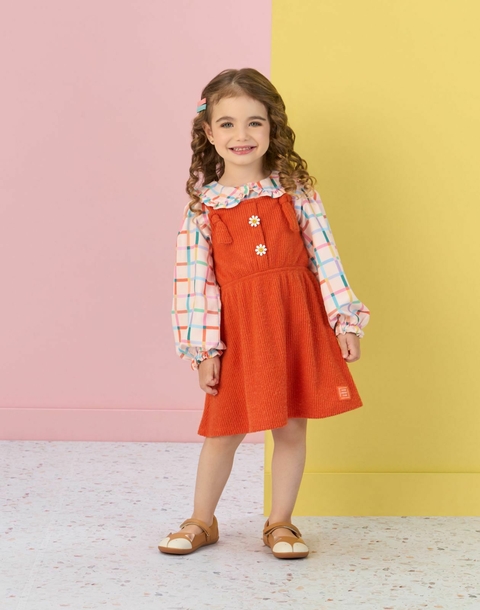 SALOPETE E CAMISA PLAY LETTER MON SUCRÉ