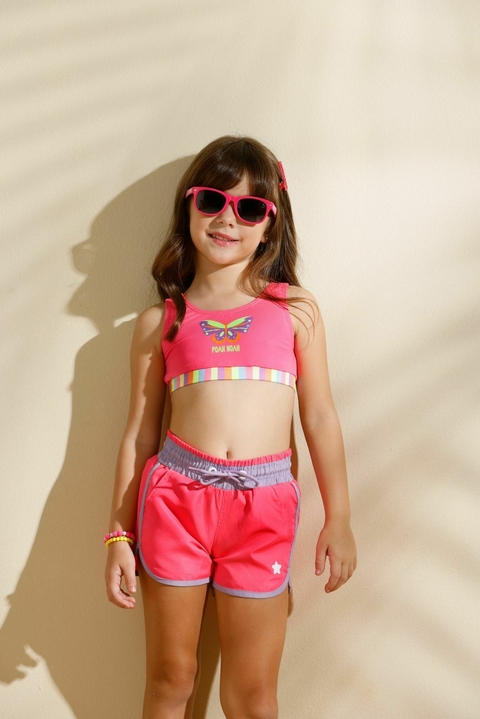 SHORTS EM MICROFIBRA STAR POAH NOAH