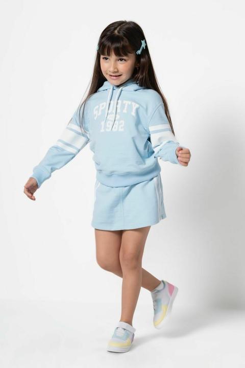 Conjunto Infantil Blusa Com Shorts Saia De Moletinho Sporty Poah Mini - comprar online