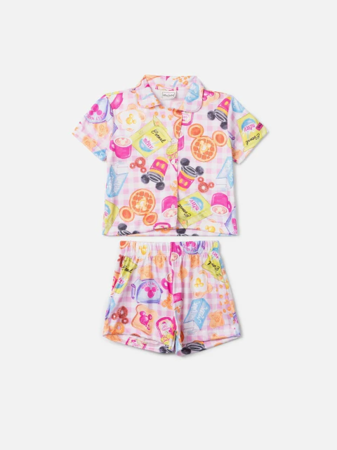PIJAMA CAMISA E SHORT DISNEY ANIMÊ