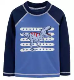 Traje de baño Remera manga larga con protección UV de Carter´s (tiranosaurio rex)