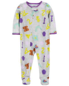 Carters pijama mariposa pies antideslizantes y cierre