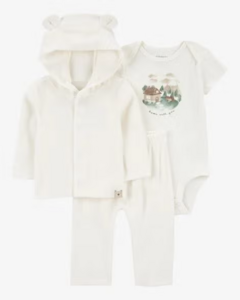 Carters set 3 piezas campera y pantalón micropolar temporada nueva