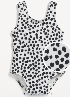 Old Navy traje de baño entero dalmata moño