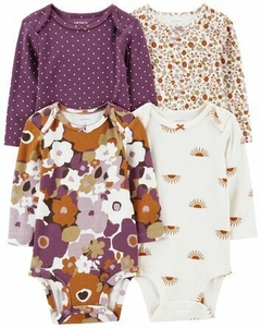 Carters pack bodys x 4 temporada nueva floral