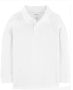 Oshkosh chomba blanca manga larga