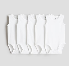 HYM pack bodys x 5 algodón orgánico musculosa