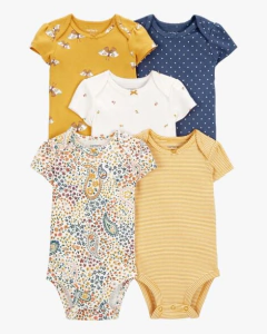 Carters pack bodys x 5 temporada nueva