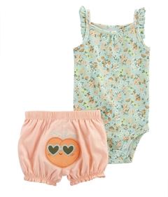 Carters duo short y body musculosa fruta
