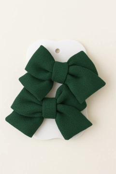 Par de laços de tecido para cabelo na internet