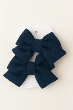 Par de laços de tecido para cabelo - loja online