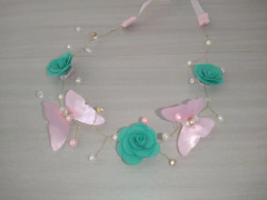 Headband/faixa jardim das borboletas