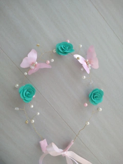 Headband/faixa jardim das borboletas - comprar online