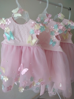 Kit Jardim Vestido, Asa de borboleta e faixa flores - comprar online