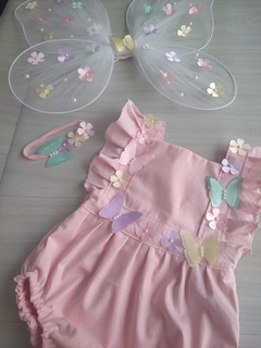 Kit Jardim das Borboletas - romper, saia e asa - comprar online