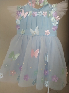 Vestido Jardim Azul - loja online