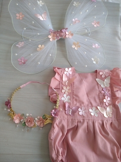 kit romper flores + saia rosa antigo na internet