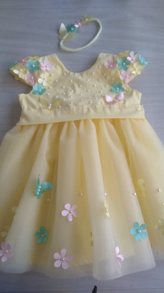 Vestido Jardim - amarelo