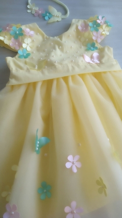 Vestido Jardim - amarelo - loja online