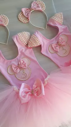 Conjunto fantasia minnie rosa - comprar online