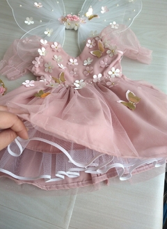 Kit jardim rosé + sapatinho - loja online