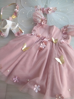 Vestido Jardim Encantado Rosé