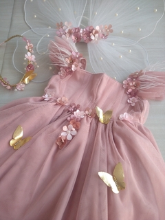 Kit Jardim Encantado Rosé - Vestido e Acessórios - comprar online