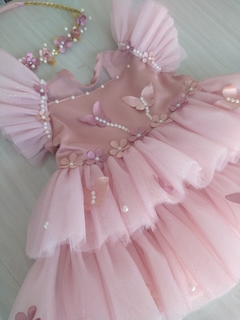 Vestido Flower Rosé na internet
