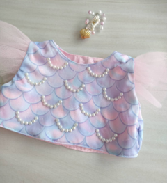 conjunto cropped e saia sereia - comprar online
