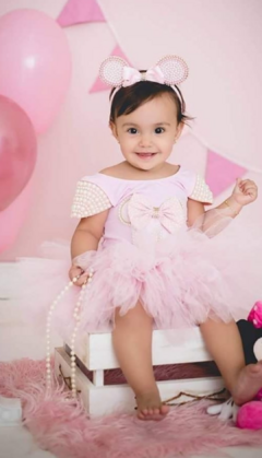 Conjunto fantasia minnie rosa