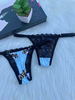 Calcinha fio lateral com renda - comprar online