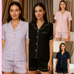 Art: PV2 | Pijama Satén Liso con botones Dama en internet