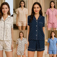 Art: PV8 | Pijama estampado con botones Dama en internet