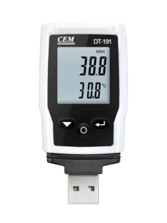 Datalogger temperatura y humedad pantalla | DT-191A | CEM - SOLTEC Instrumentos