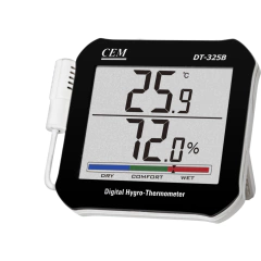 Termohigrómetro fijo sensor humedad remoto | CEM | DT-325BS