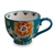 TAZA MUG PORCELANA PINTADA A MANO INE