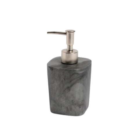 DISPENSER CUADRADO NACARADO GRIS OSCURO