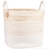 CANASTO SEAGRASS CON ALGODON BLANCO