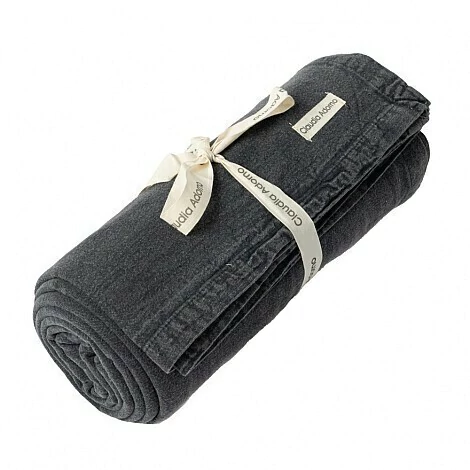 Cortina de Baño Bombay Gris Oscuro