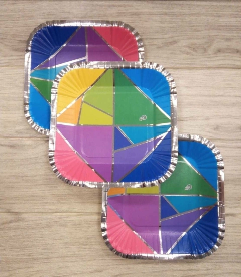 PLATO CUADRADO VITRAL