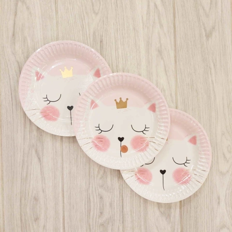 PLATO GATITO CON CORONA