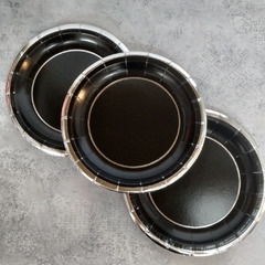 PLATOS CON BORDE METALIZADO - Cotitop
