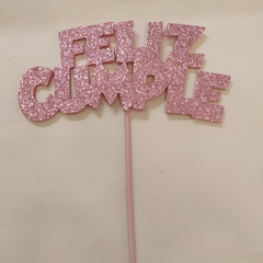 Imagen de Topper Cake Feliz Cumpleaños Goma Eva con Gibre