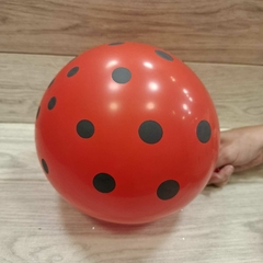 Imagen de GLOBOS ESTAMPADOS CON LUNARES X 10