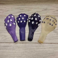 GLOBOS ESTAMPADOS CON LUNARES X 10 - Cotitop