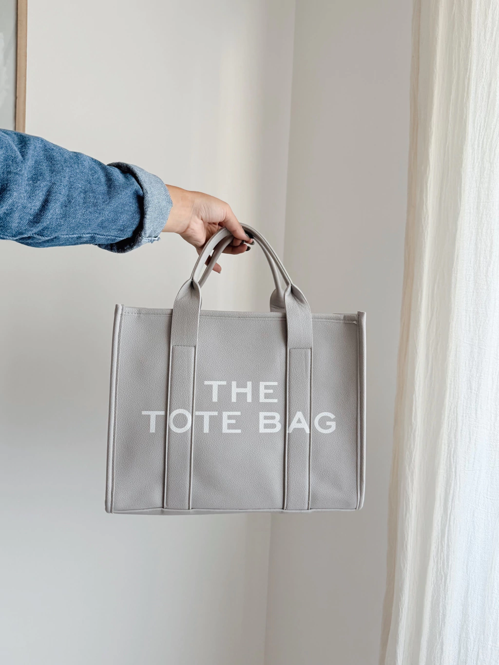 Bolso THE TOTE BAG - (gris)