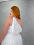 Vestido Longo Feminino Um Ombro Só com Amarração Plus Size - loja online