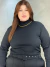 Blusa Feminina Gola Alta Manga Longa Plus Size - comprar online